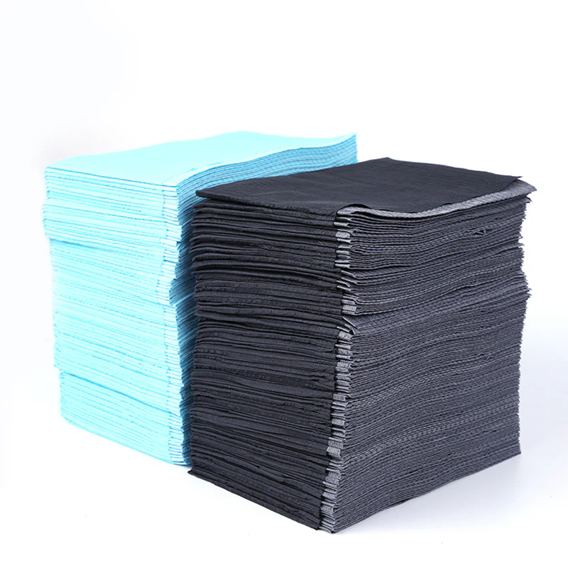 125PCS Disposable Nail Art Table Towels Mat 12.8" X 17.7" Waterproof 3 Ply Nail Art Mat Paper Sheet Clean Pads Tattooing Table Mat Nail Table Cover Tattoo Supplies (Black) - Image 7